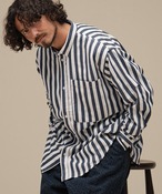 THEOREM Wild Stripe Rover LS Shirt (NAV) TRM-2625009
