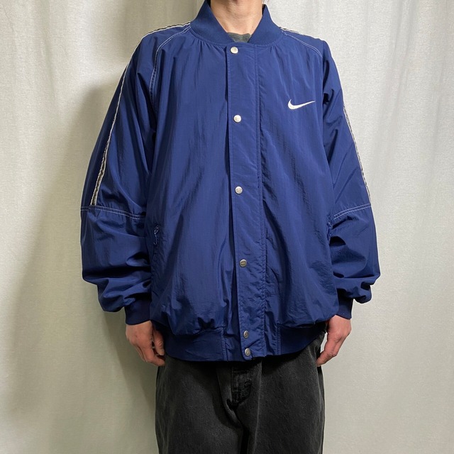 90年代 NIKE ナイキ ナイロンジャケット トラックジャケット メンズXL 