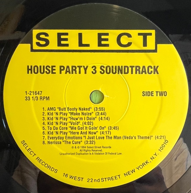 V.A House Party 3 (Soundtrack) (LP) oleo Records