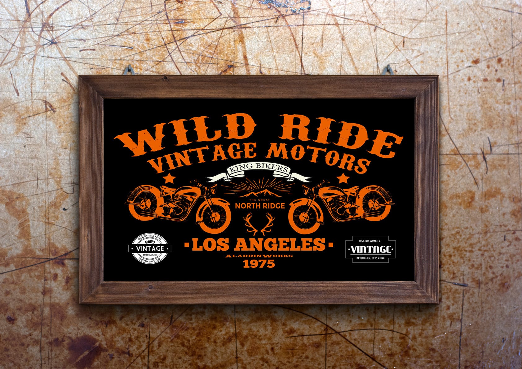 WILD RIDEバイカー ポスター