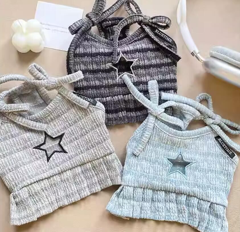 《予約》1102241 穴あきスターのキャミソールトップス