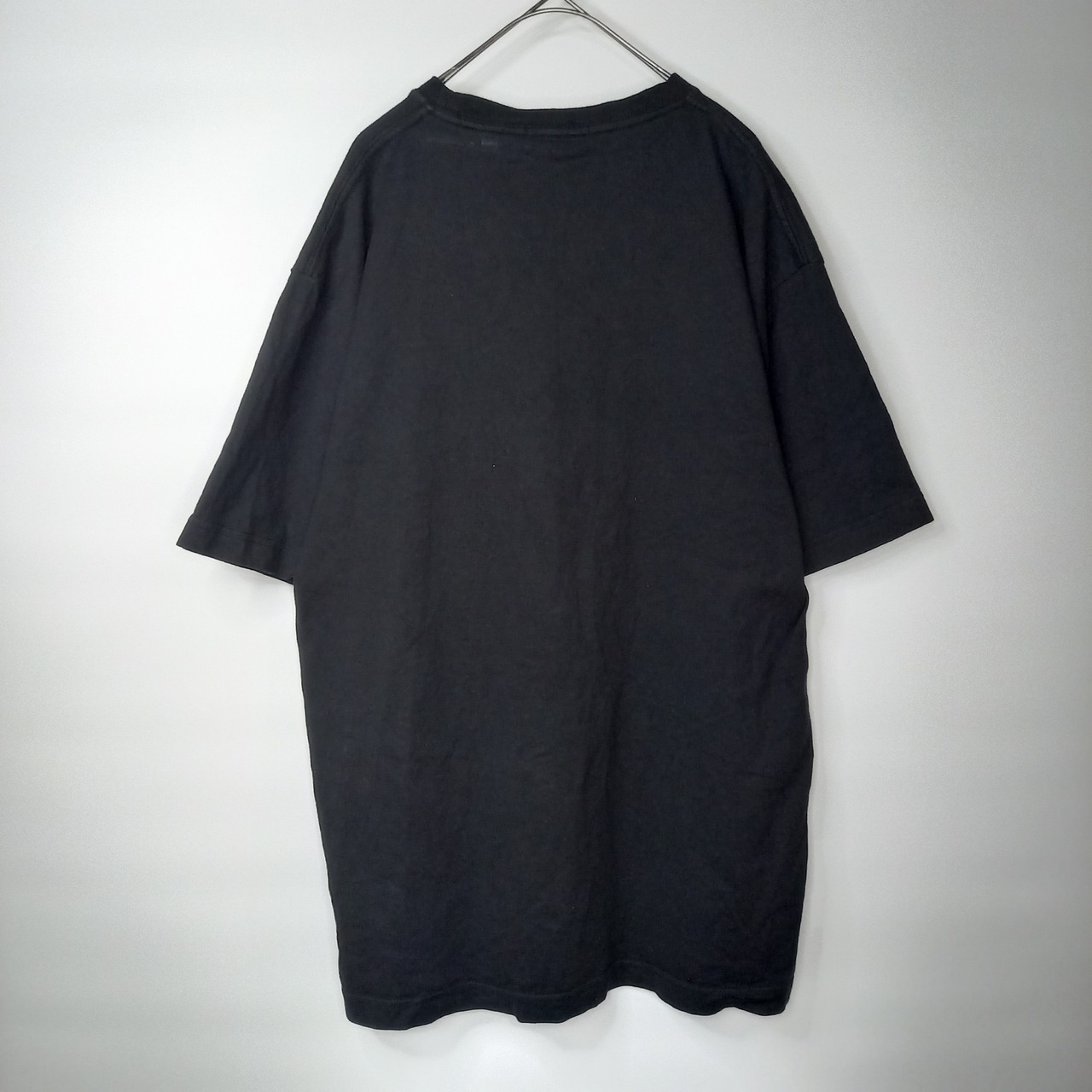 エクストララージ　クルーネック　Tシャツ　半袖　刺繍　ブラック　L