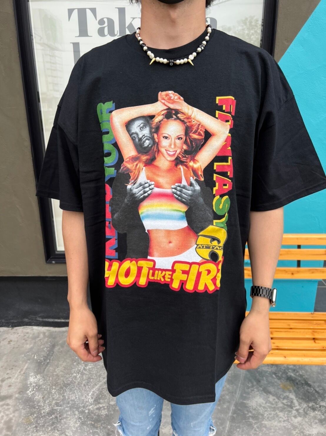 RAP ATTACK fantasy S/S TEE 2XL ブラック