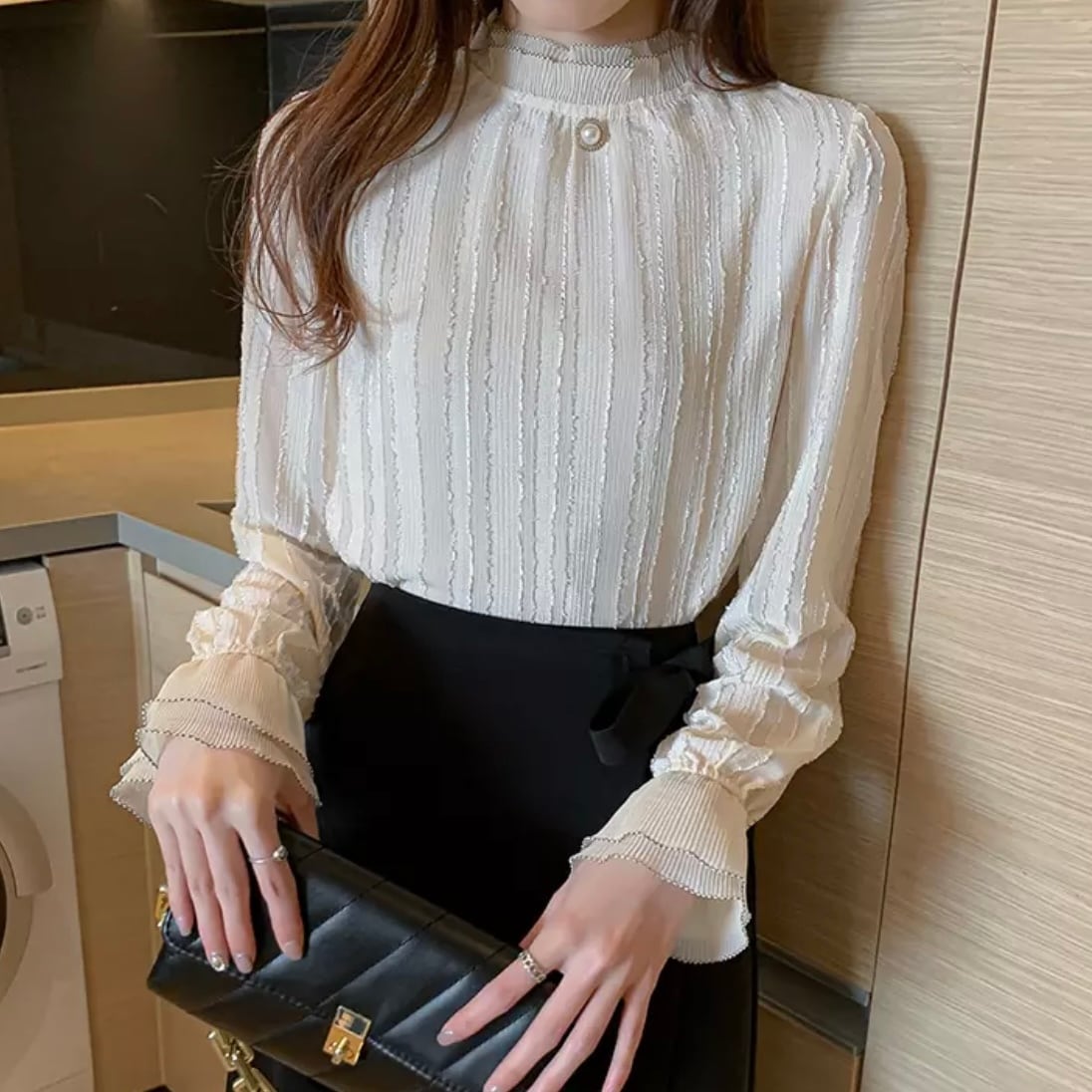 シルクシフォンブラウス | select shop -pixie-