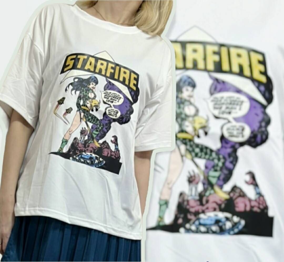 アメコミ風カジュアルTシャツ | playing queen bee