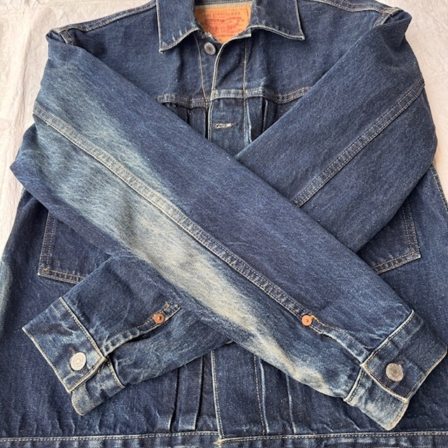 Levi’s 507XX デニムジャケット バレンシア工場 Sun Fade 90s セカンド 古着 40 画像6