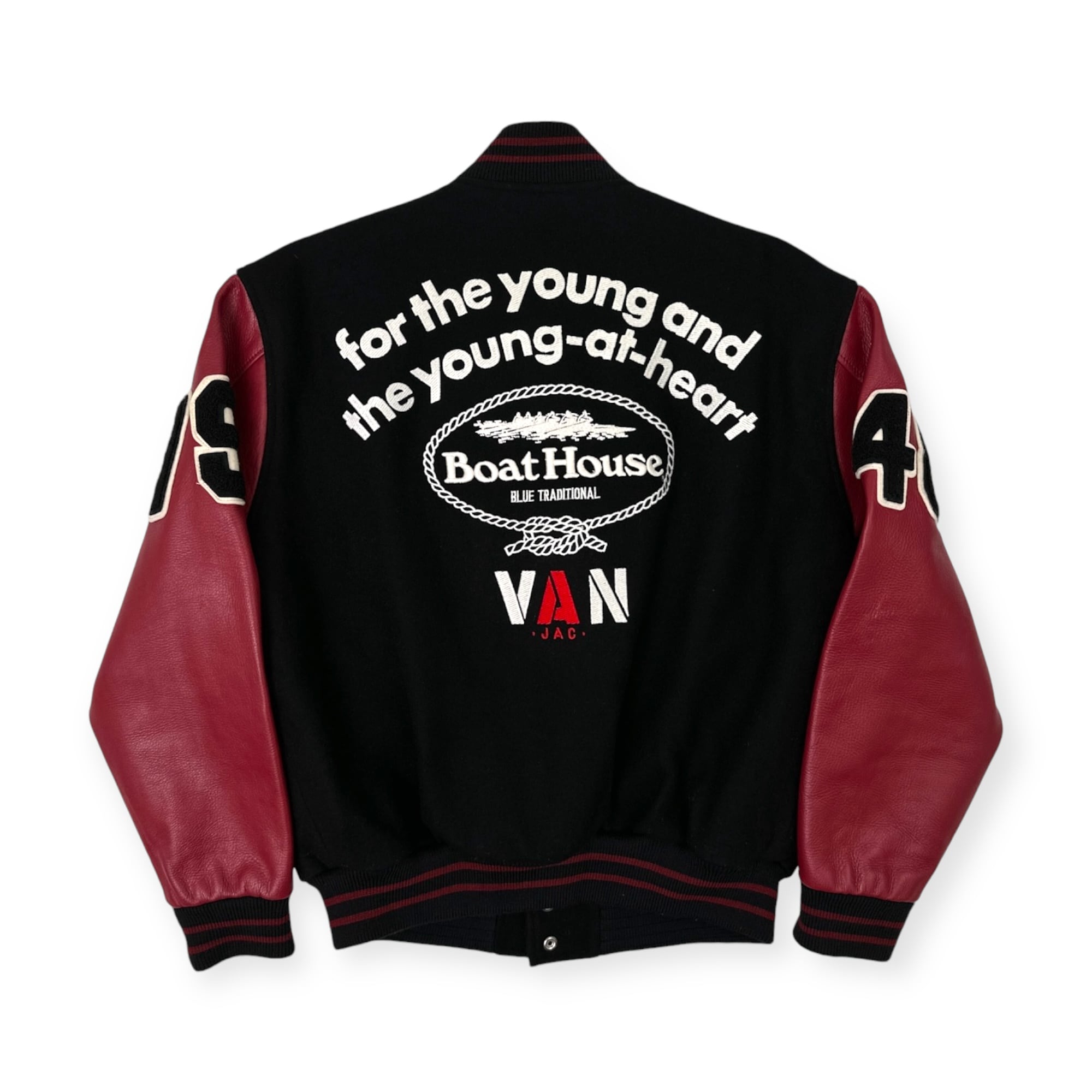 VAN JAC ヴァンヂャケット Boat House アーチロゴ ナンバリング 袖革  