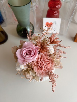 “母の日“ preserved arrangement （pink）