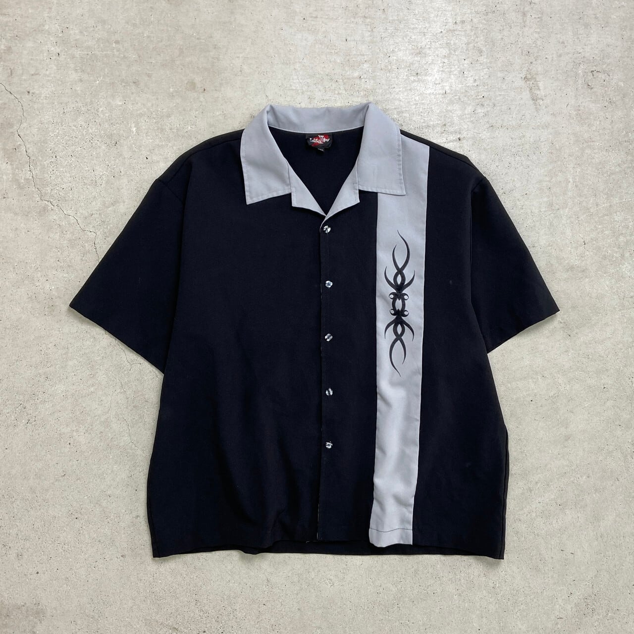 90s Polo Sports コットン、レーヨン　オンブレシャツ POLO SPORT 90s オープンカラーコットンレーヨンシャツ オンブレ
