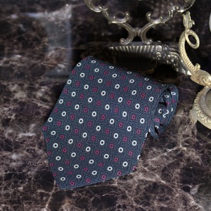 RETRO VINTAGE GIORGIO ARMANI PATTERNED DESIGN SILK TIE/レトロ古着ジョルジオアルマーニ柄デザインシルクネクタイ