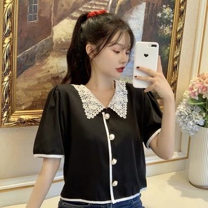 lace collar blouse