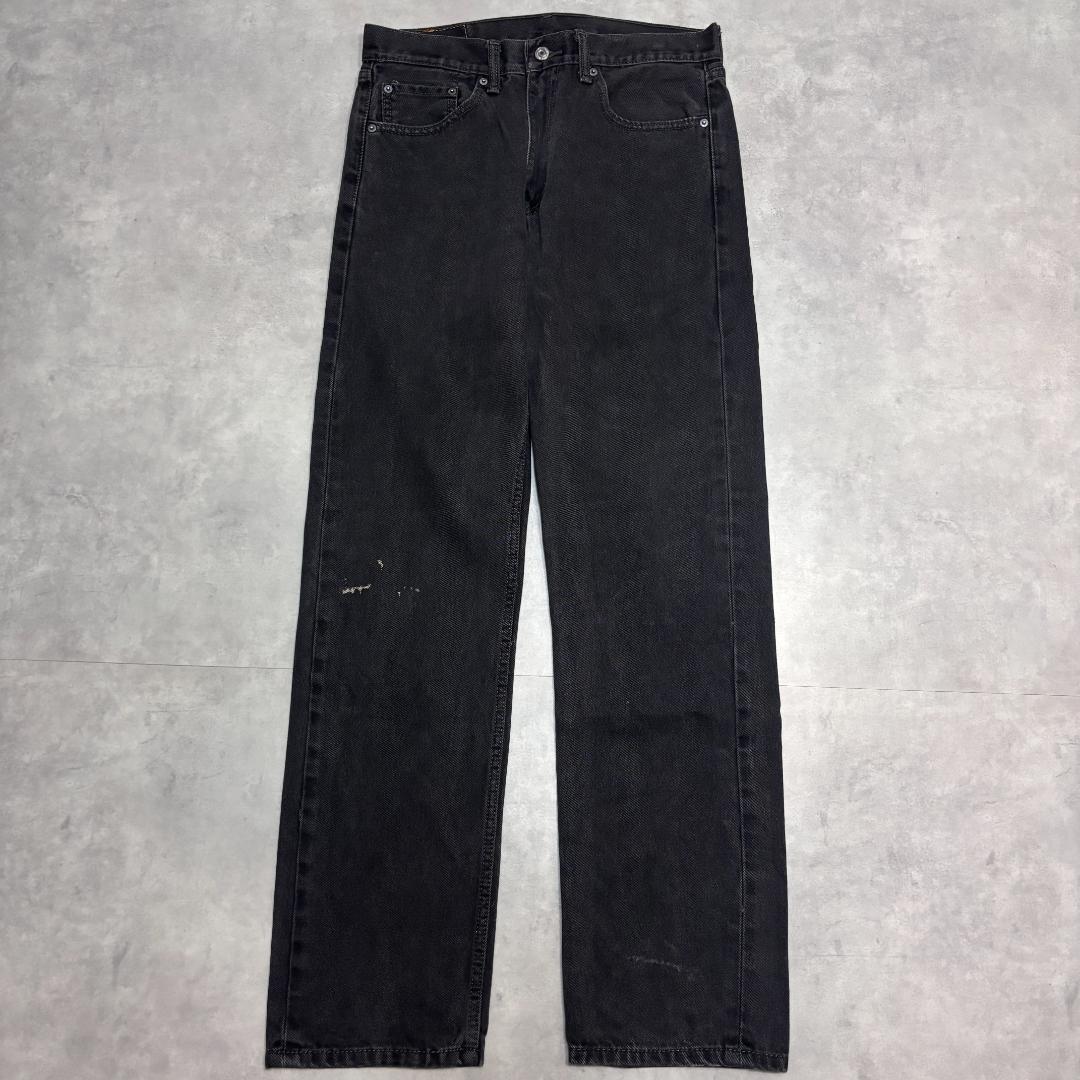 リーバイス505 Levis W33 ブラックデニム 黒 古着 21371