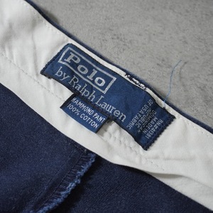 Polo by Ralph Lauren POLO CHINO HAMMOND navy [W32.5L28相当] 古着
