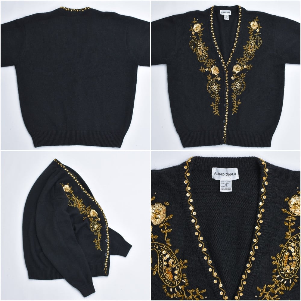 本物アルフレッドダナーALFREDDUNNER重ね着カーディガン柄デザインニット 本物アルフレッドダナーALFREDDUNNER重ね着カーディガン柄デザイン