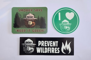 新品 SMOKEY BEAR Sticker set