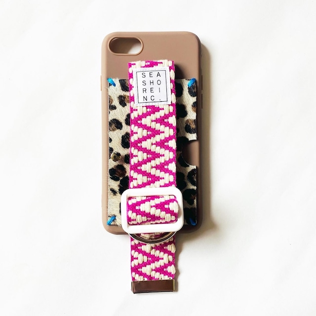 for iPhone【 fabric 】brown