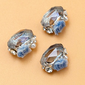 【E309】姫盛りガラスビジュー　1個