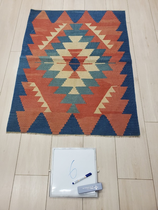 絨毯クエスト60【No.6】Kilim　キリム  ※現在、こちらの商品はトルコに置いてあります。ご希望の方は先ずは在庫のご確認をお願いします。