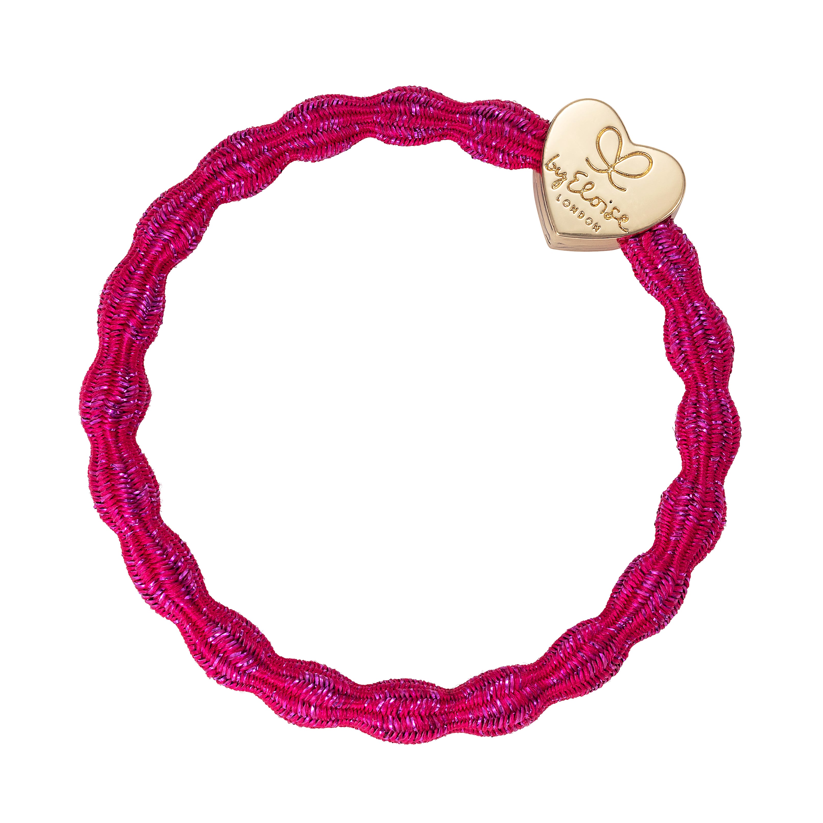 Metallic Gold Heart Fuchsia_M-1-003