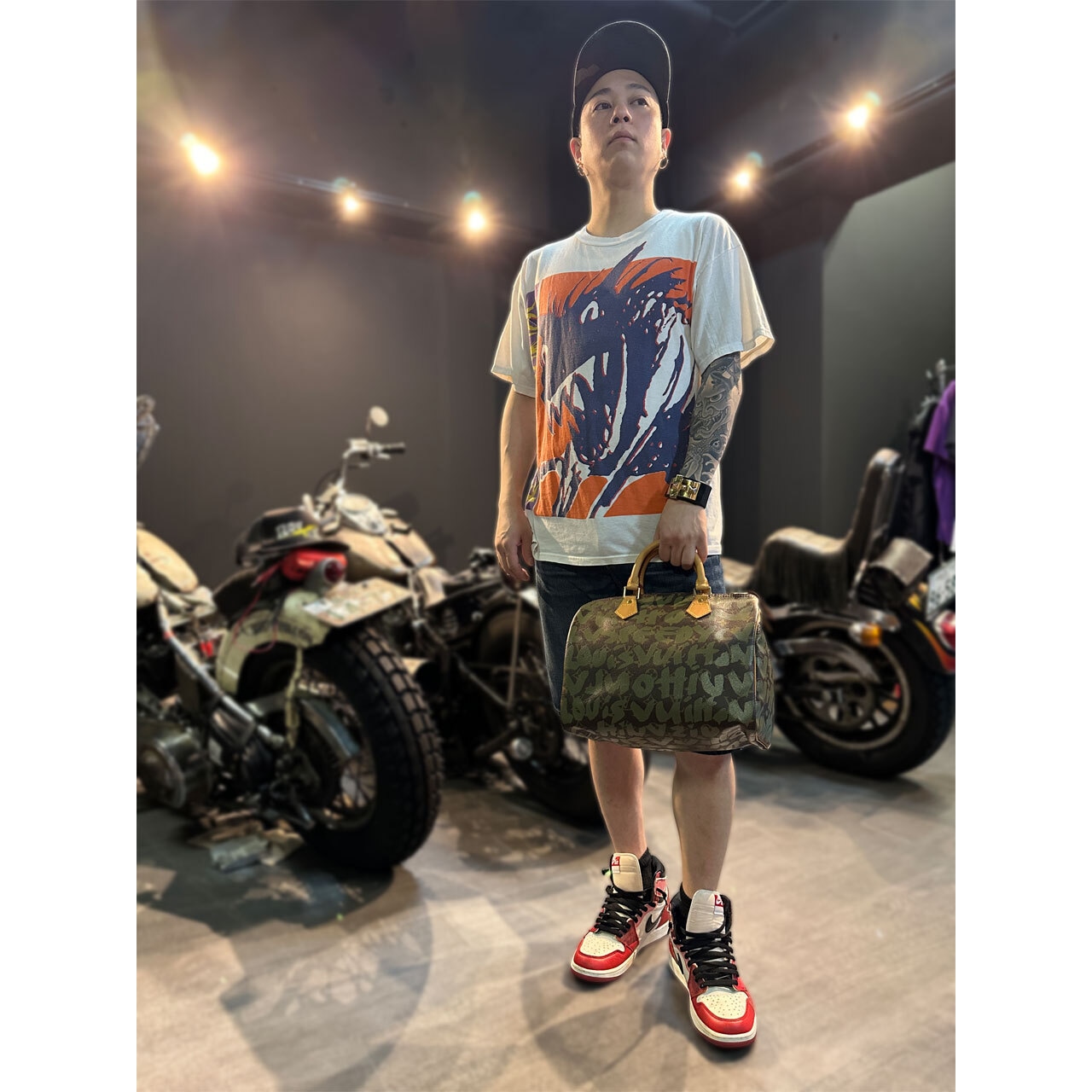 【LOUIS VUITTON】ルイヴィトン モノグラム グラフィティ スピーディ30 ミニボストンバッグ