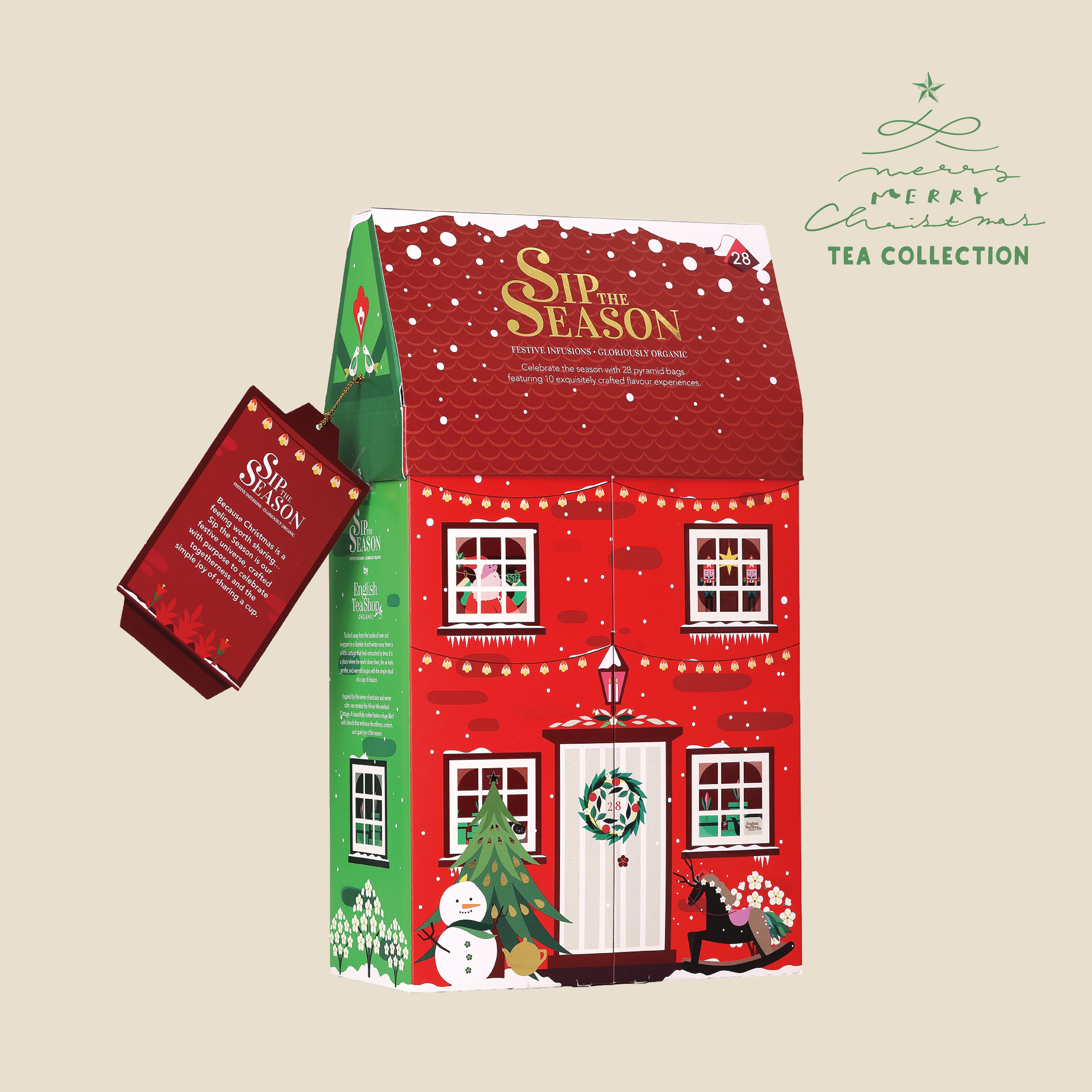 【Xmas】English Tea Shop サンタズウィンターコテージ 10種アソート アドベントカレンダー