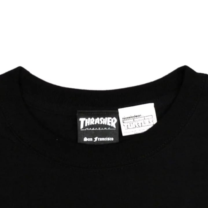 THRASHER(スラッシャー) TURTLES S/S TEE タートルズ Tシャツ ブラック