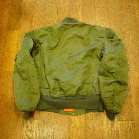 米軍実物 USAF MA-1 Fタイプ MIL-J-8279F 87 U.S.A.F. MA-1 SIZE L MIL-J-8279F SIZE M