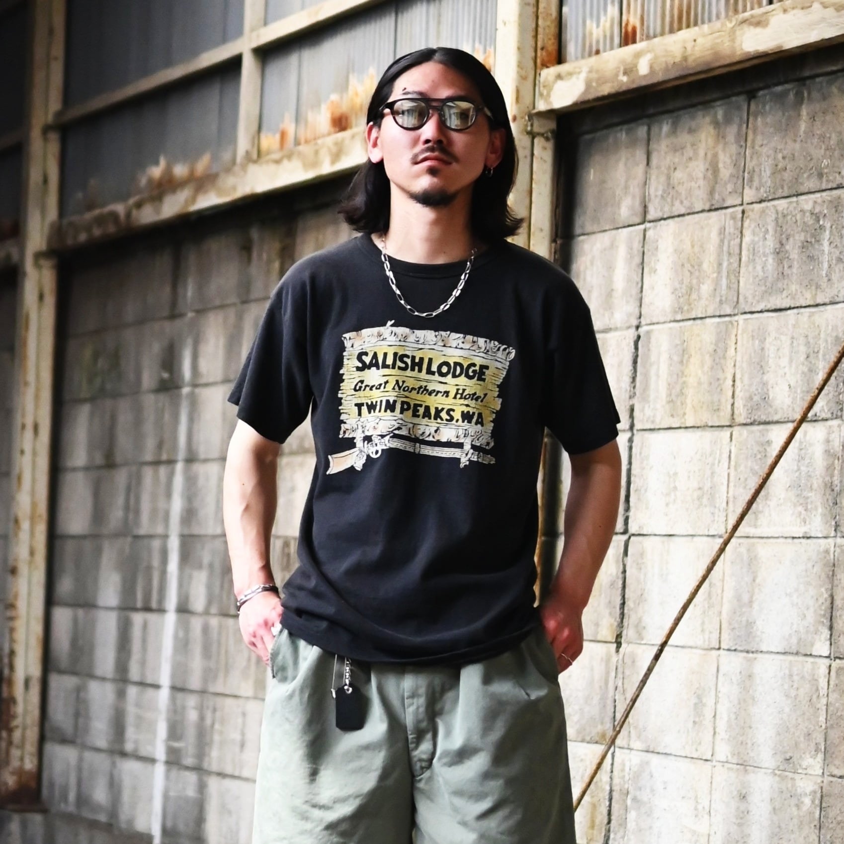BOWWOW(バウワウ）US ARMY CHINO SHORTS AGED クラシックカジュアル