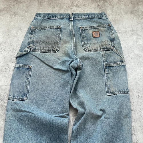 メキシコ製 デニム ダブルニー Carhartt B73-DST 29×32 詳細写真13