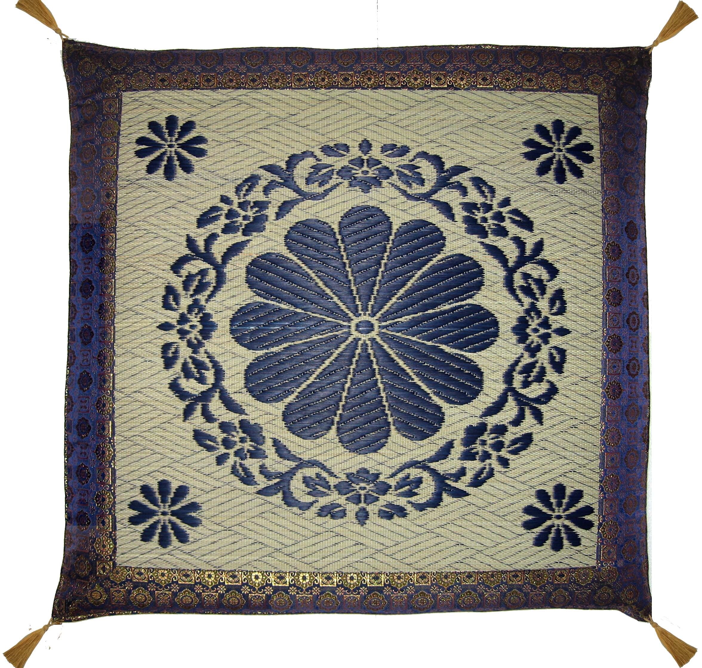 菊 座布団 オールシーズン 70×70cm | 松正 福岡花ござ専門店