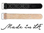 ディティーエルエー スカイ ブラック(32mm)：MADE in LA メイド イン エルエー レザー ブレスレット