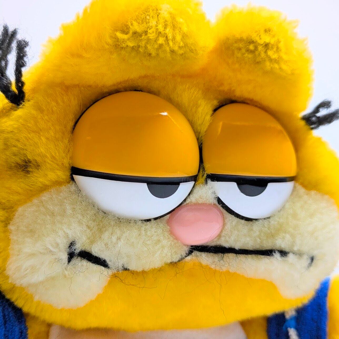 ☆ VINTAGE 1980年代初期 ☆【 Garfield ( ガーフィールド ) 】『 ガーフィールドNo Sweat 』ぬいぐるみ プラッシュ plush 1980年代年製 〚アメリカン雑貨 アメトイ〛