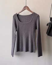 Round neck rib Knit　T20180