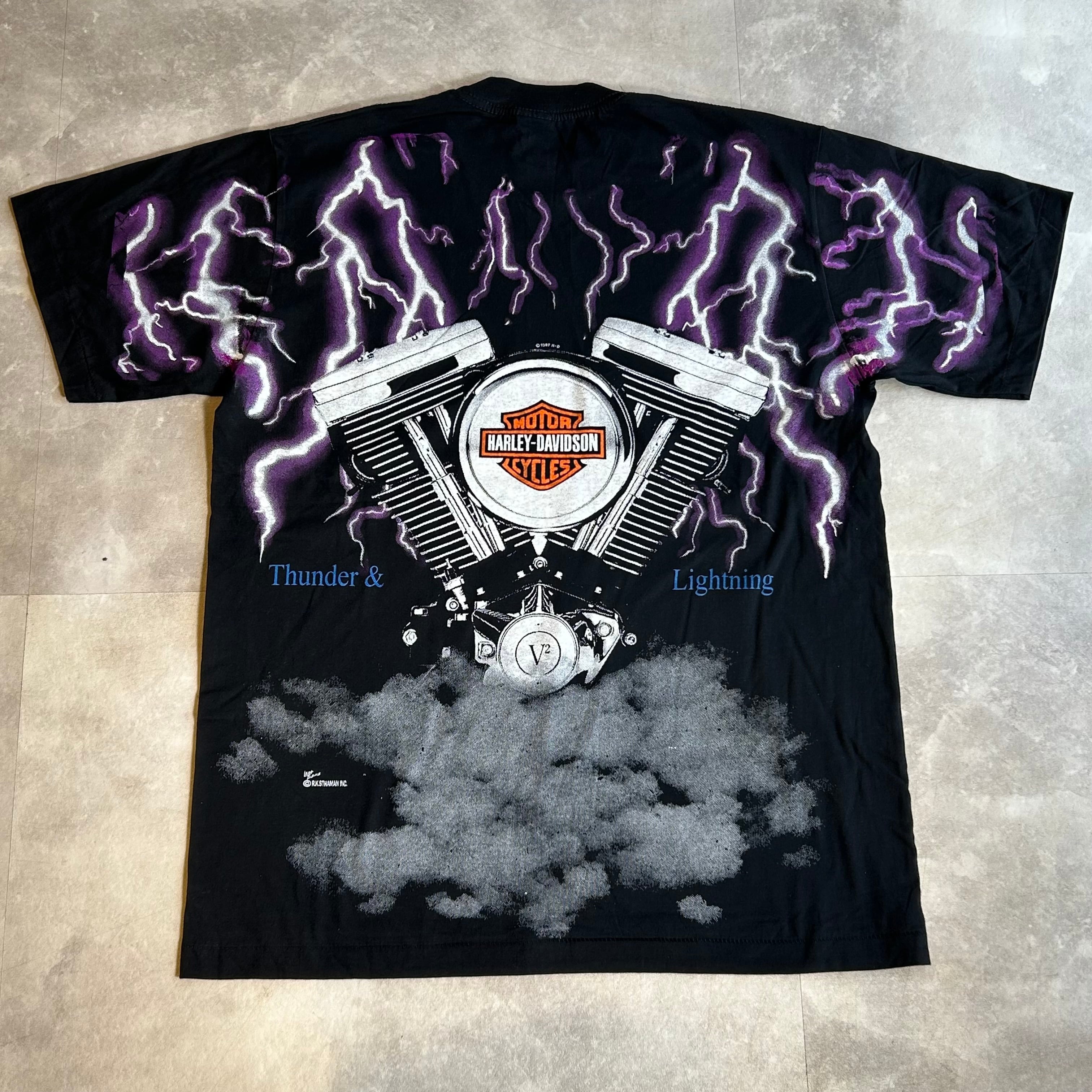 Vintage HARLEY DAVIDSON Thunder and Lightning TEE | RECEPTION SNEAKER