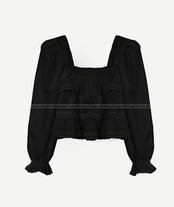 ティアードフリルブラウス D1388