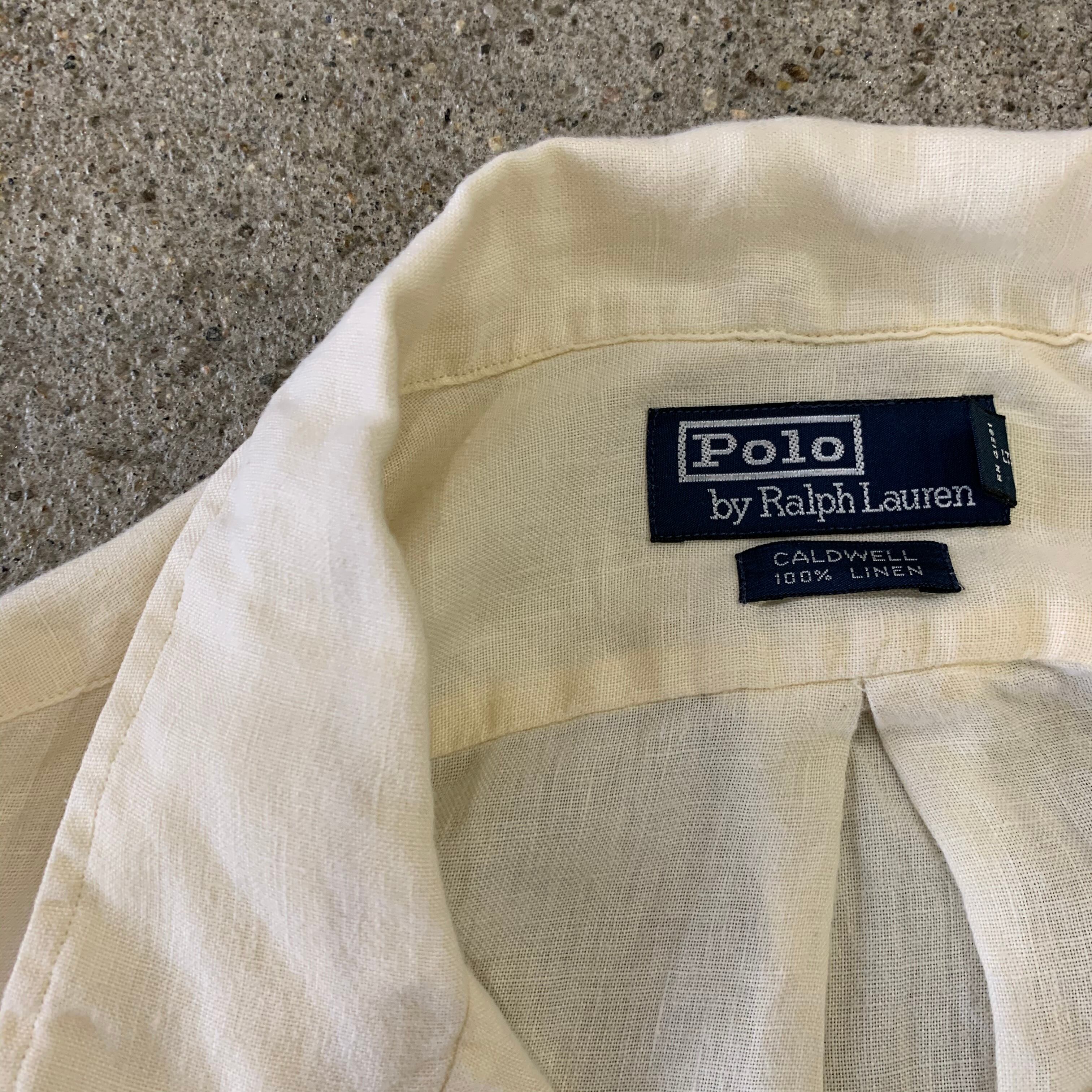 90s Polo Ralph Lauren S/S linen shirt | What