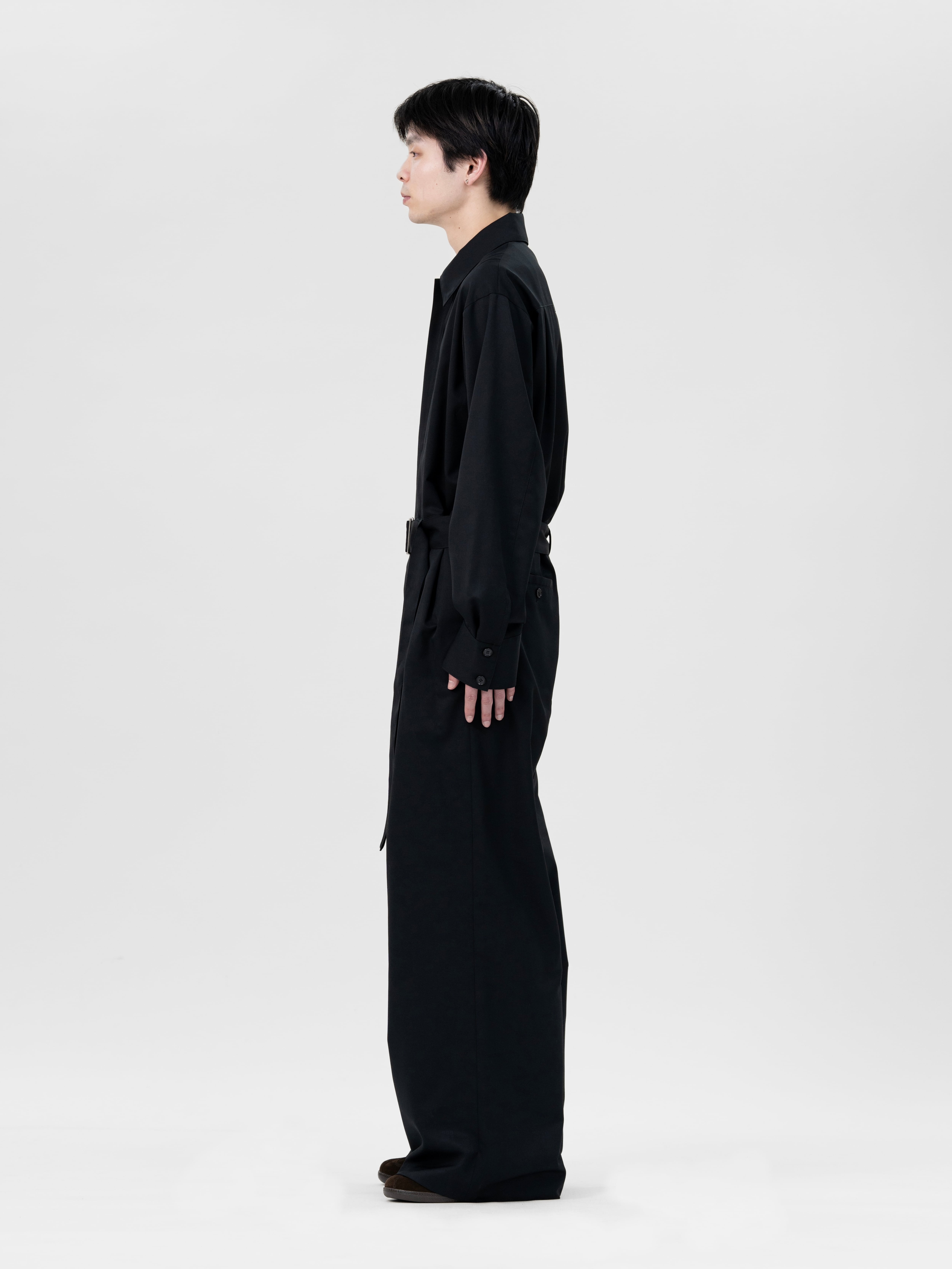 【Lapiis】BELTED ZIP UP JUMPSUIT BLACK RESTOCK>BELTED ZIP UP JUMPSUIT【BLACK】 | lapiis