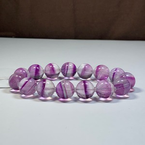 A43.パープルグラデーションフローライト ブレスレット