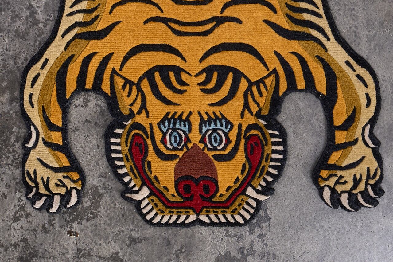 Tibetan Tiger Rug 《Sサイズ•ウール632》チベタンタイガーラグ
