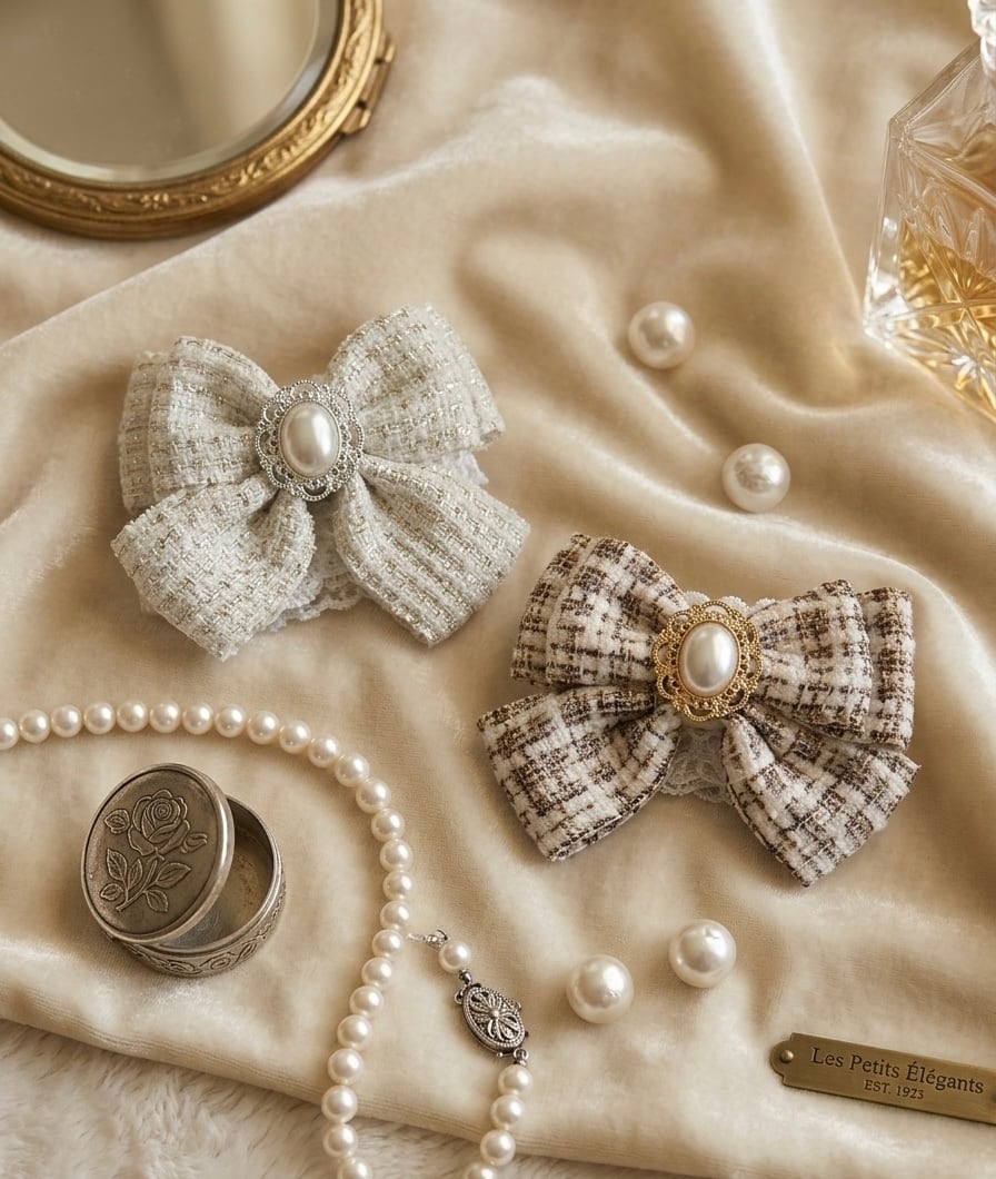 パールリュクスリボンチョーカー