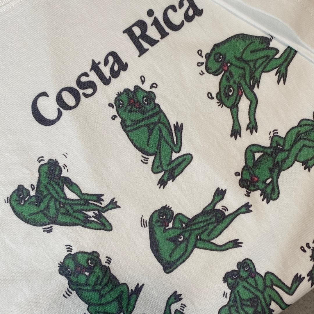 アニマルTシャツ エロT 四十八手 Tシャツ カエル 蛙 XL 白 15666 | fuufu