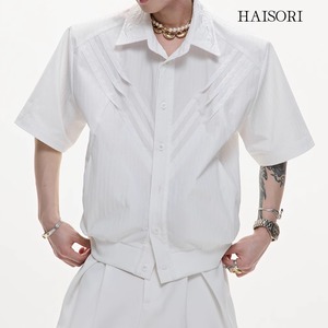 (NEW)  Embroidered Short Sleeve Shirt
