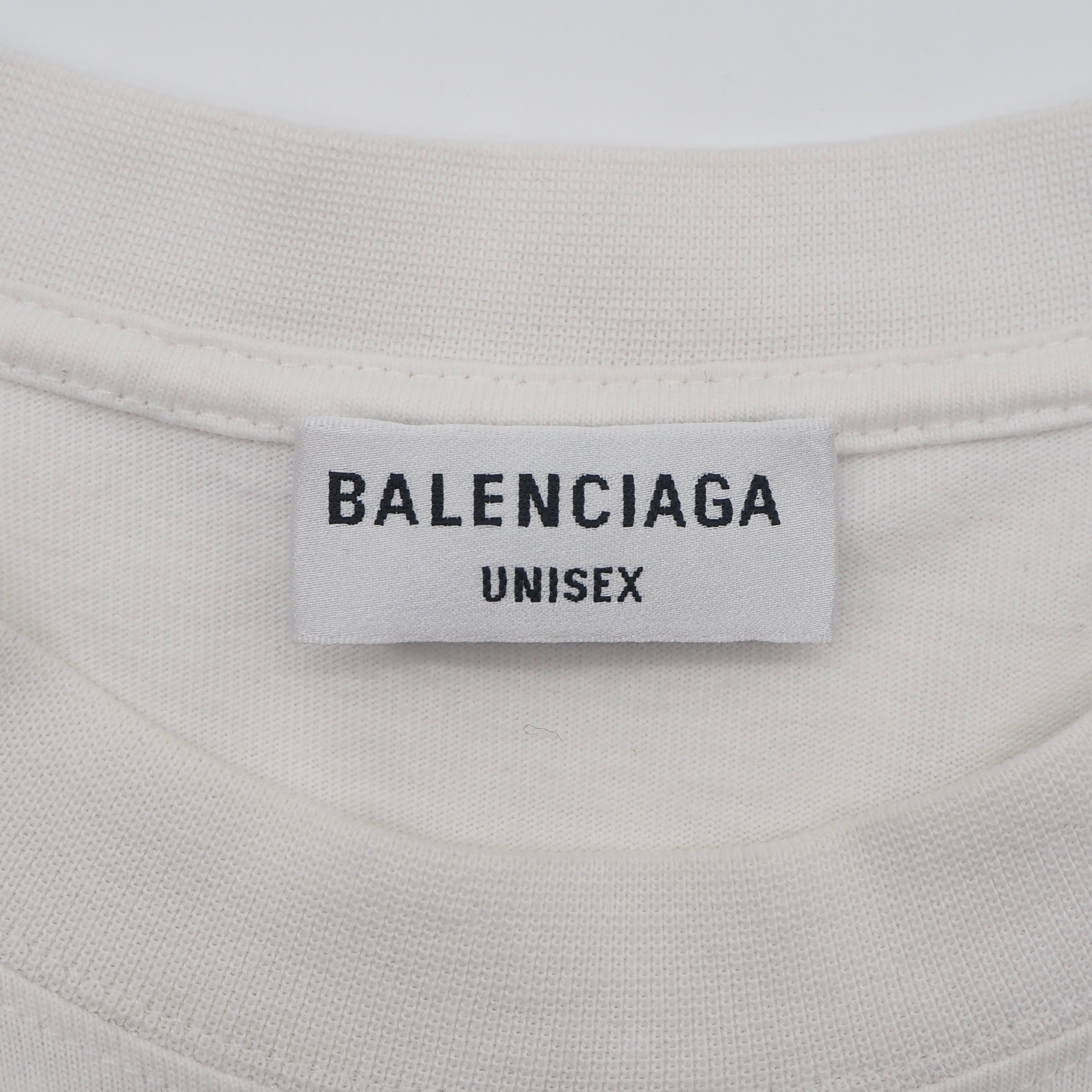 BALENCIAGA Fashion Institute T-shirt コットン ホワイト ブラック T