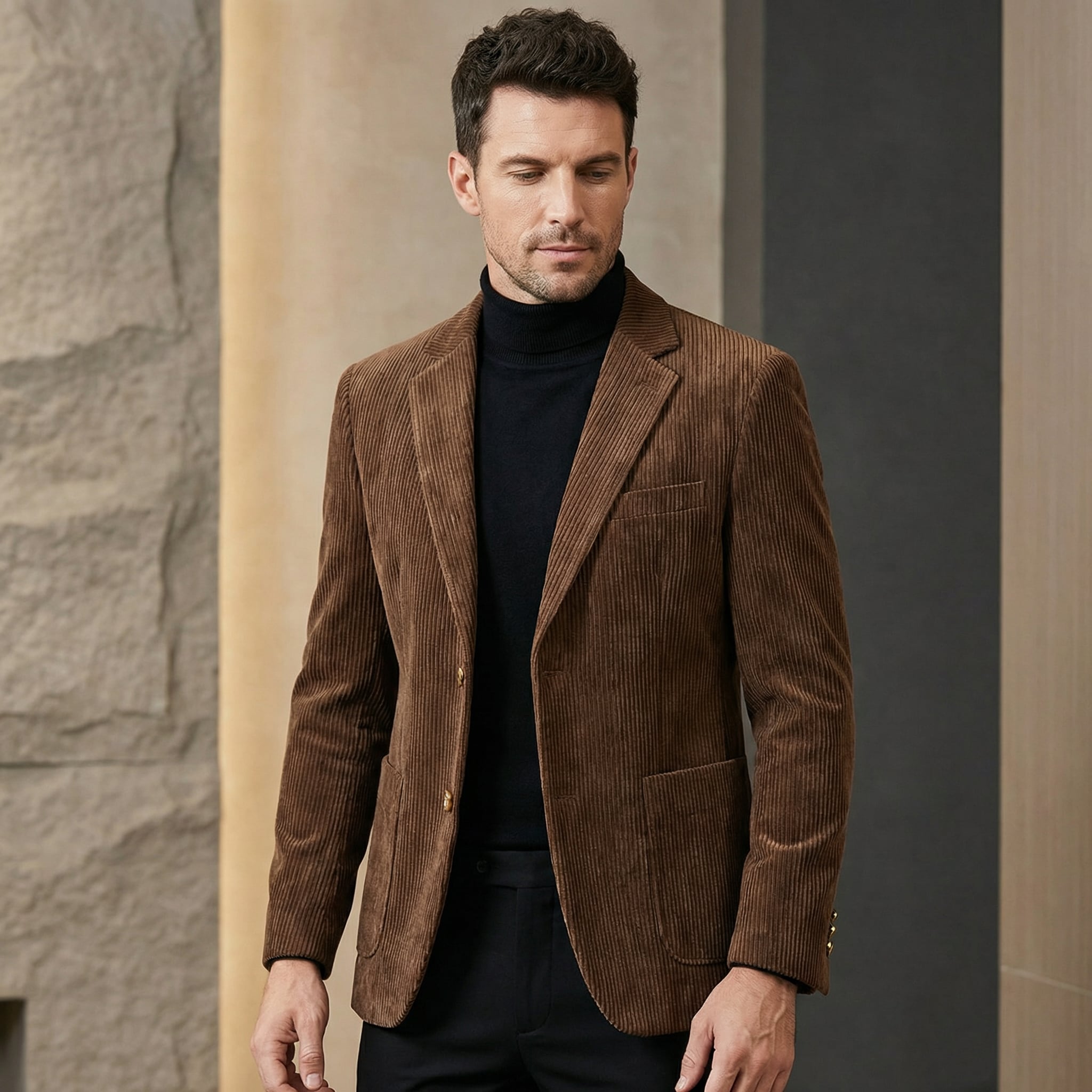 コーデュロイストライプテーラードジャケット(2color) M0706