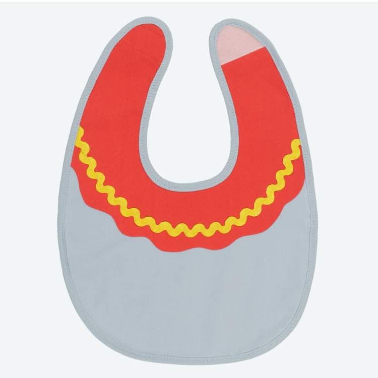 ダンボ ベビースタイ&ヘアバンド パーク限定 東京ディズニーランド 東京ディズニーシー ブルー よだれ掛け ベビーグッズ エプロン 赤ちゃん用品 マジックテープ