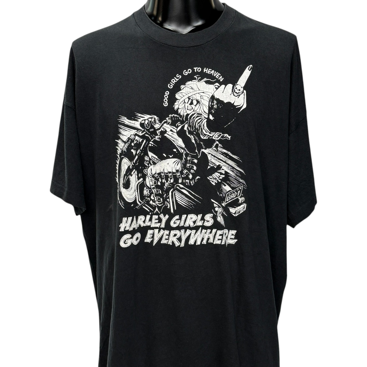 【HARLEY GIRLS GO EVERYWHERE】ハーレーガールズ 90's Vintage Tシャツ