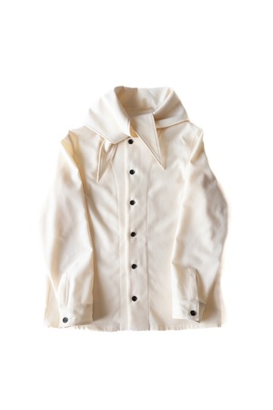 25AW Sailor tie wool shirt jacket