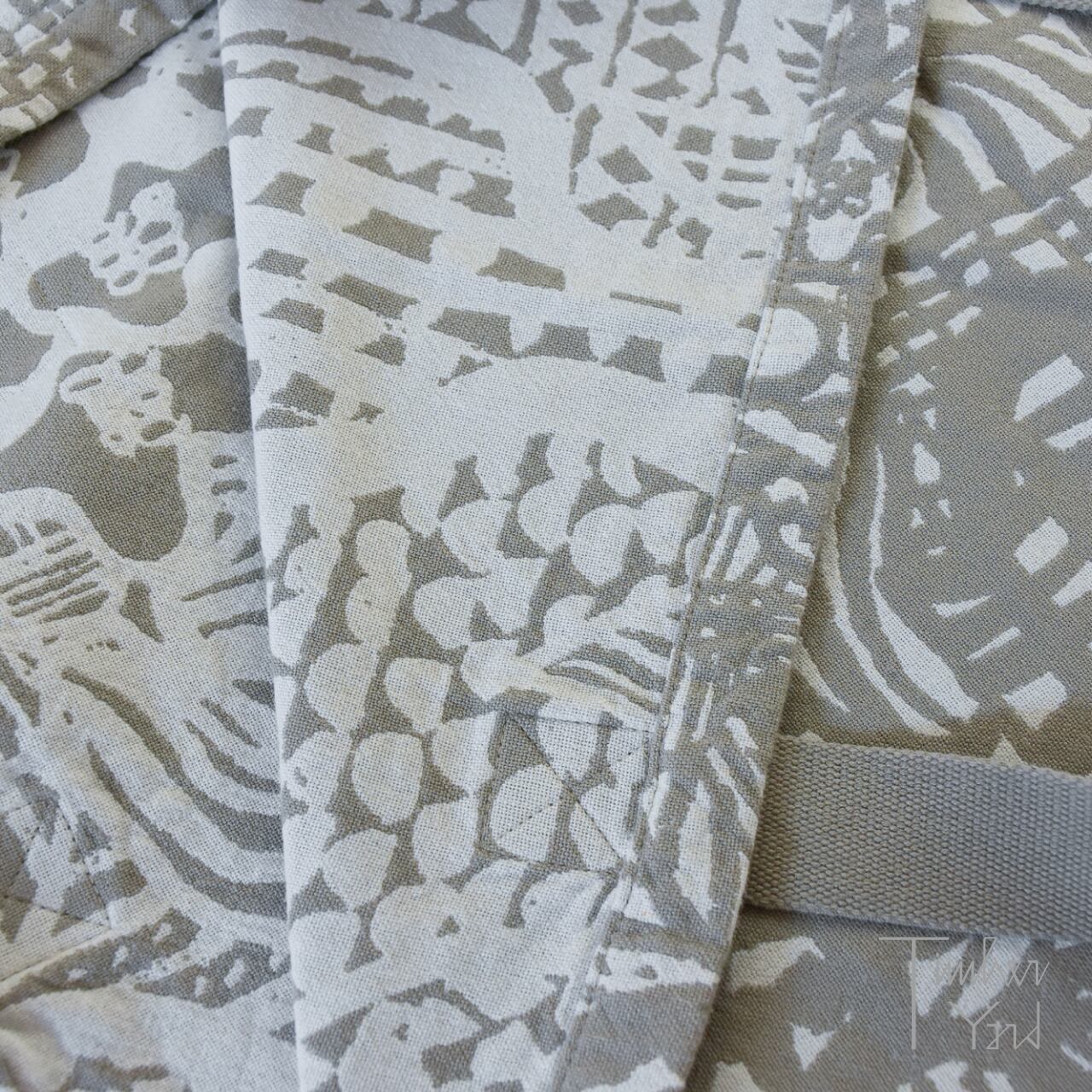 ONLINE限定】VERANTA バッグ / white-linen / 40×60cm / 底マチ付き