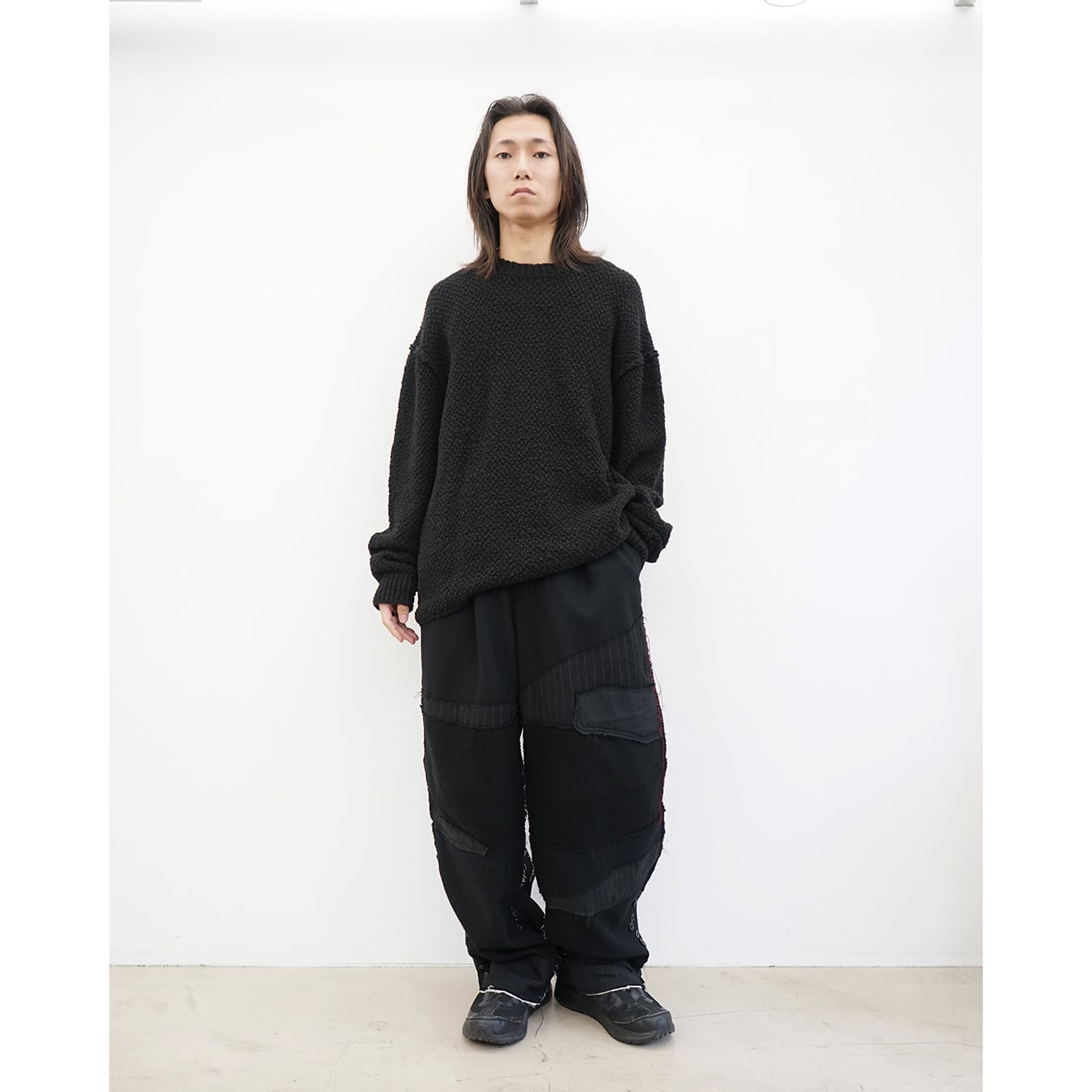 The Viridi-anne] (ザヴィリディアン) VI-3918-07 SLUB YARN PULLOVER