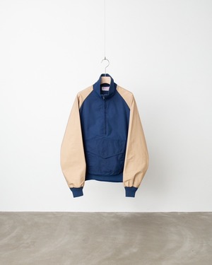 1970s~ vintage switching designed half zip up pullover jacket